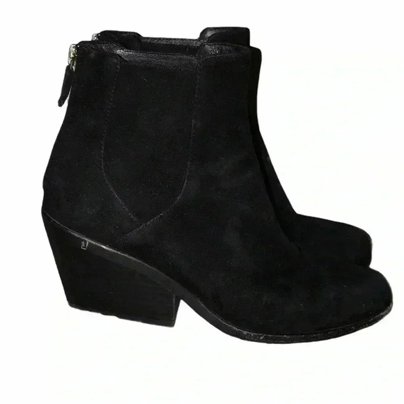Eileen Fisher Peer Shadow Suede Bootie Size 6 - Picture 2 of 8